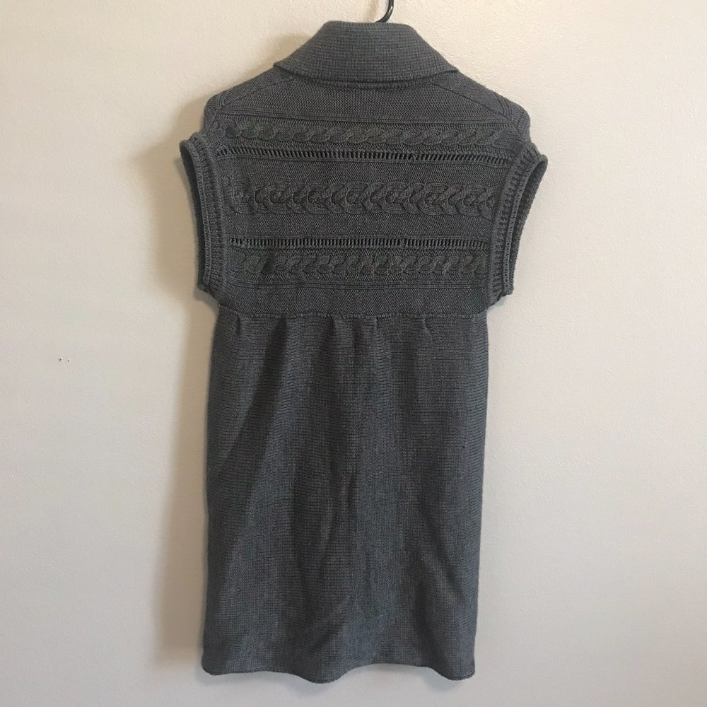 IVY JANE Gray Wool Blend Short Sleeve Cardigan Size Medium - Picture 5 of 5